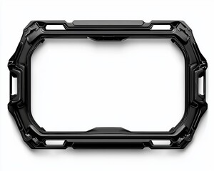 Leinwandbilder - This futuristic hub features fantastic square shape technology and abstract frame elements.