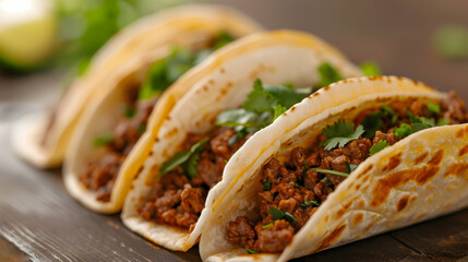 Poster - Variety Mexican Tacos Seaside View Floating