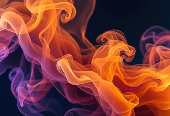 Wall Mural - fire and smoke