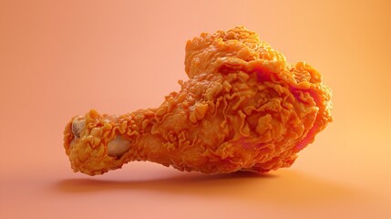 Sticker - A crispy piece of fast food fried chicken with a golden