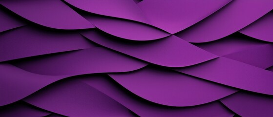 Abstract purple background featuring layered wave patterns, ideal for modern design and creative projects.