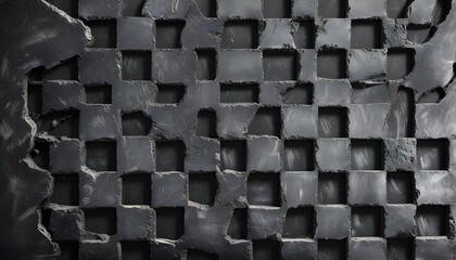 Gritty vintage black grunge texture resembling a weathered chalkboard and dark stone surface for artistic design purposes