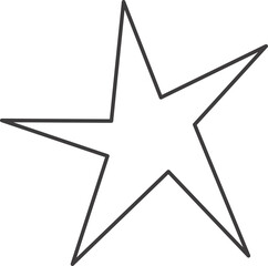 Wall Mural - y2k star shape. outline icon of abstract spark and shiny irregular flash burst. bling and twinkle ge
