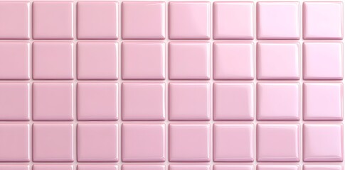 Wall Mural - Pink ceramic tile wall background