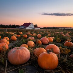 pumpkin patch on the farm