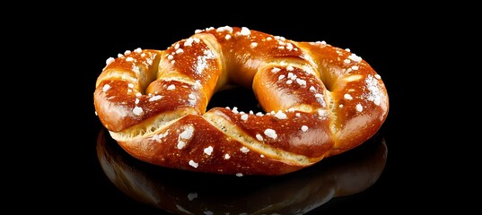 A soft, buttery pretzel with a sprinkle of coarse salt