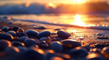 Poster - Sunset on the beach