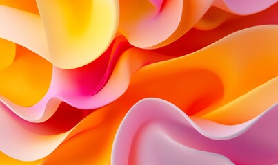 Wall Mural - colorful, vibrant background wallpaper. geometric 3d fluid flowing.