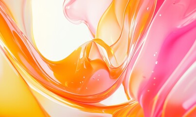 Wall Mural - colorful, vibrant background wallpaper. geometric 3d fluid flowing.