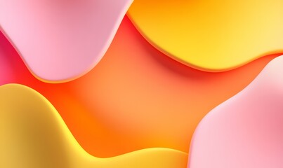 Wall Mural - colorful, vibrant background wallpaper. geometric 3d fluid flowing.