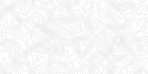 Wall Mural - Abstract pattern with lines. Abstract sea map geographic contour map and topographic contours map background. Abstract white pattern topography vector background. Topographic line map background.