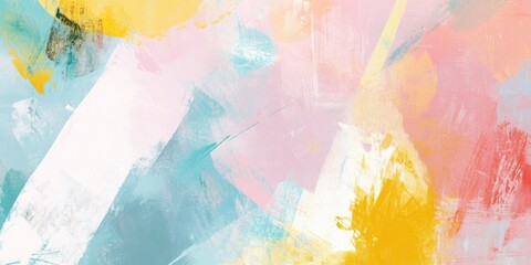 Poster - Abstract composition featuring soothing pastel tones in a harmonious blend