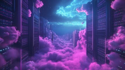 Aufkleber - Cloud server wallpaper 