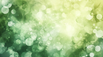 Wall Mural - Abstract Green Bokeh Background
