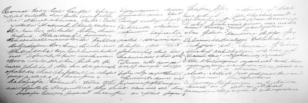 Abstract background handwritten vintage style letter in cursive. Script, calligraphy ink writing