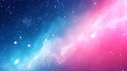 Abstract digital art with glowing particles and a blurred gradient background.