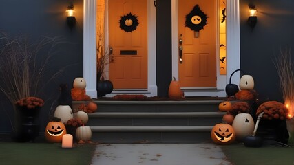 Wall Mural - Halloween decorations