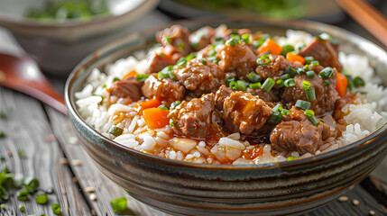 Rice porridge with pork