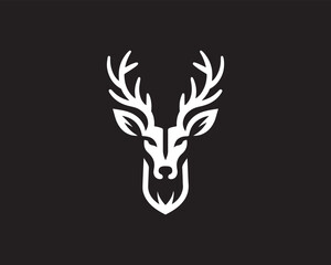 Wall Mural - Deer logo vector illustration