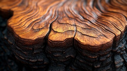 an Detailed close-up of wood texture showcasing natural patterns and grain variations.