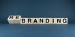 © Prazis Images - Wooden Blocks Spelling Out Rebranding - branding