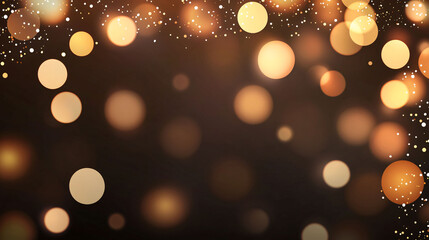 Poster - A beautiful light colored bokeh background with warm tones creates dreamy atmosphere, perfect for various design projects. soft, glowing circles add touch of elegance and charm