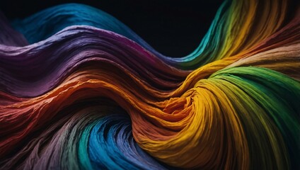 Wall Mural - Flowing color spectrum.