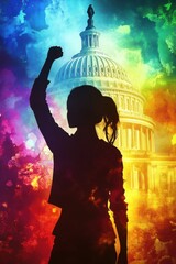 Vibrant Symbol of Activism Against the Capitol: Unleashing the Spirit of Change