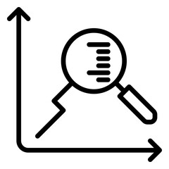 Analysis icon, Line icon style