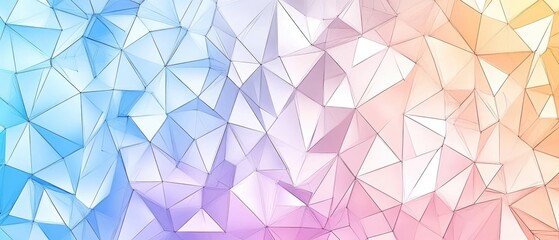 Low poly triangle pattern background illustration in a line art style