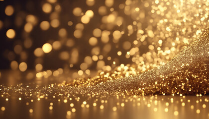 A Cascade of Golden Dreams: Capturing the Essence of Opulence in Every Sparkle