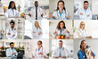 © Prostock-studio - This image showcases a diverse group of healthcare professionals working in a modern office setting. They are all wearing white coats and smiling, suggesting a positive and collaborative environment