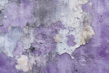 A grunge wall texture in muted lavender, with faded paint, scratches, and a rough, uneven surface.