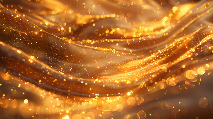 Luxury abstract gold background with glitter light effect decoration.