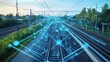 © paryati - Illustration of Railway Traffic Network and Technology. Ai generated image