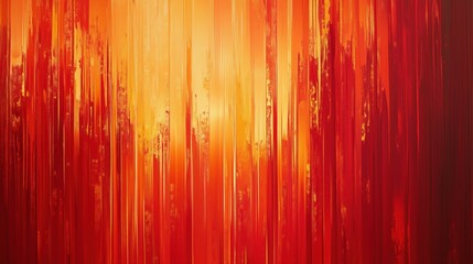 Poster - A red and orange painting with a lot of brush strokes. The painting is abstract and has a lot of texture. The colors are vibrant and the brush strokes create a sense of movement and energy