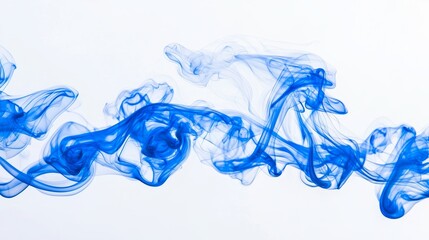 Poster - Isolated dark blue smoke on a transparent or white background