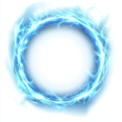 Aufkleber - An isolated transparent png with a glowing blue circle of effect.