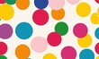 © panumas - A colorful background with many different colored circles. The circles are of various sizes and colors, creating a vibrant and lively atmosphere. Concept of fun and playfulness