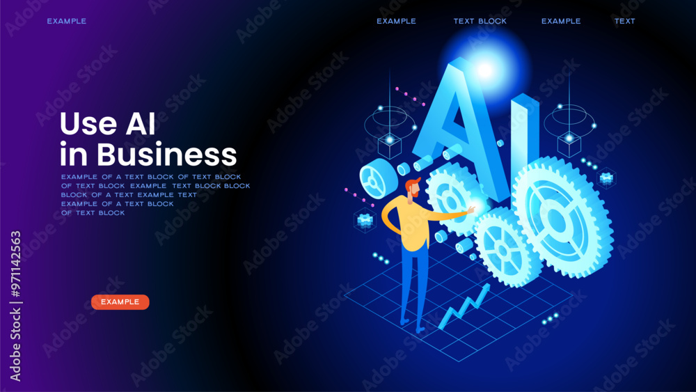 Artificial intelligence tool for data analysis business concept. AI ...