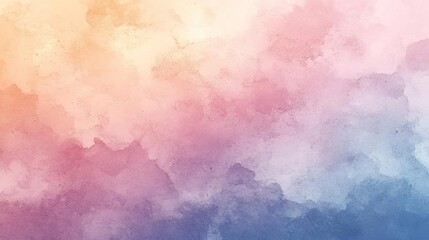 Wall Mural - A beautiful gradient background featuring soft watercolor hues blending seamlessly, ideal for creative and artistic designs.