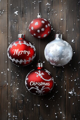 Sticker - Merry Christmas background with Copy Space