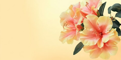 A beautiful arrangement of pink and yellow flowers against a soft background.