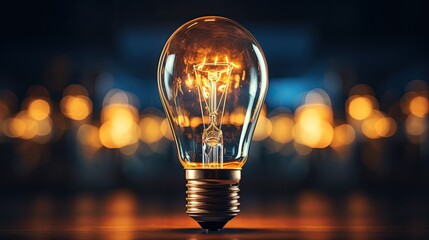 Wall Mural - light bulb flickering