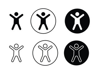Poster - accessibility icon design set. universal access vector symbol.
