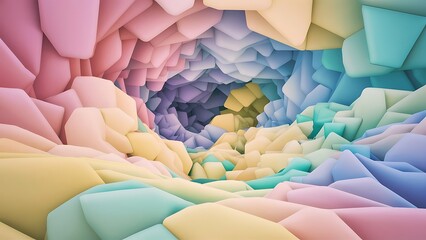 Wall Mural - Abstract pastel colors geometrical background