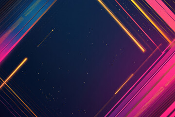 Poster - Modern abstract background with vibrant pink and blue diagonal lines and glowing streaks, perfect for tech themes and futuristic designs.