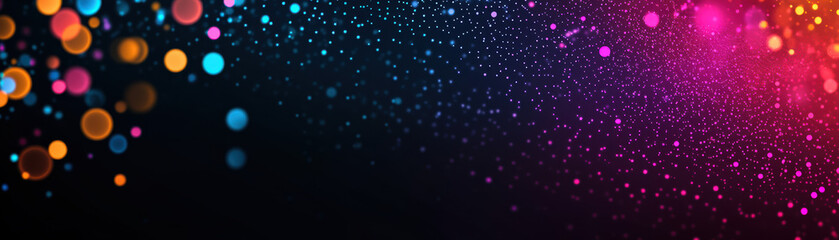 Poster - Colorful abstract background with bright lights and bokeh effect. Vibrant and dynamic design ideal for festive, party, and celebratory themes.