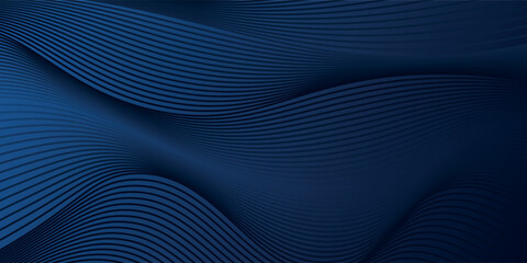 Wall Mural - 3D modern wave curve abstract presentation background. Luxury paper cut background