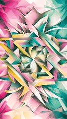 Wall Mural - Abstract pastel colors geometrical background